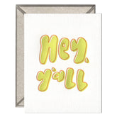 Hey, Y'all card
